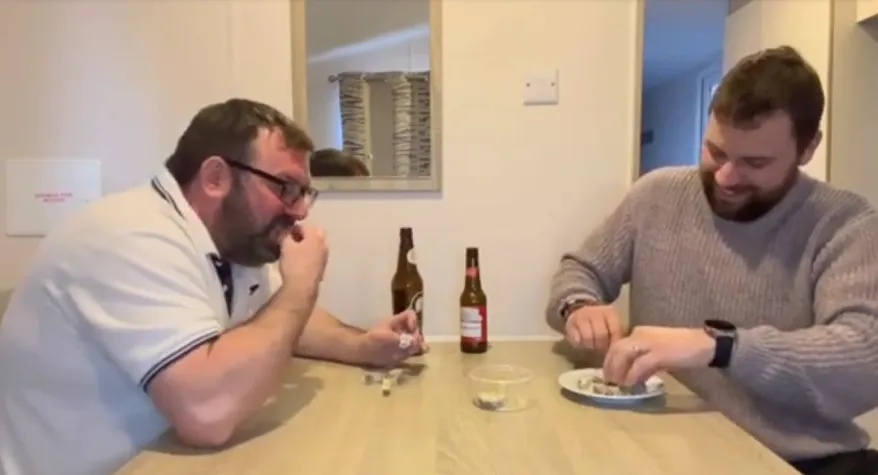 Eating jellied eels